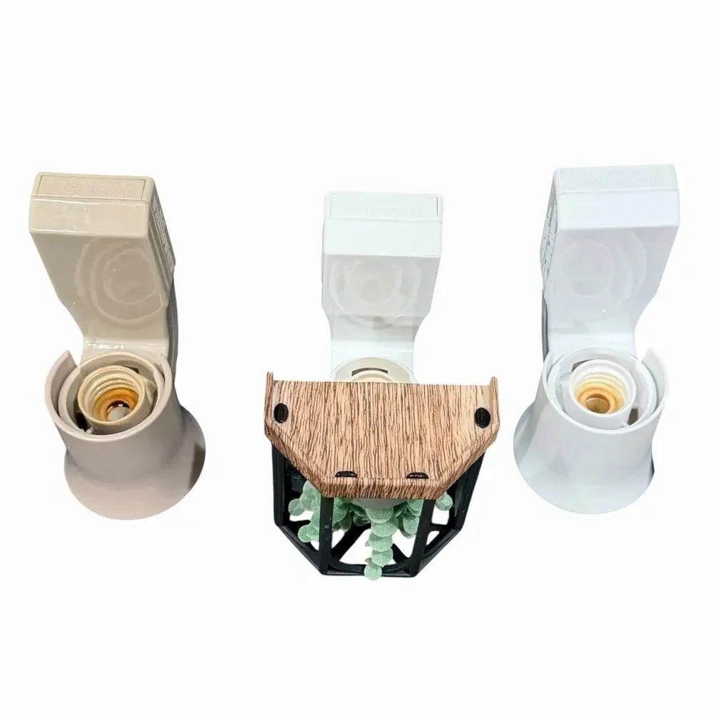3 Wallflowers Bath Body Works Succulent Plant 1 White 1 Tan Wall Plug Diffusers